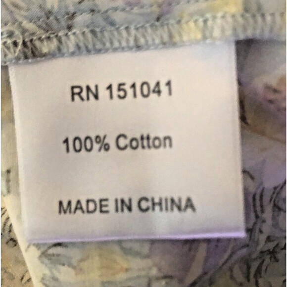 OPT Kate Dress Womens Size M Cotton Floral Midi Ruffle Neckline Garden Girl - Picture 14 of 15